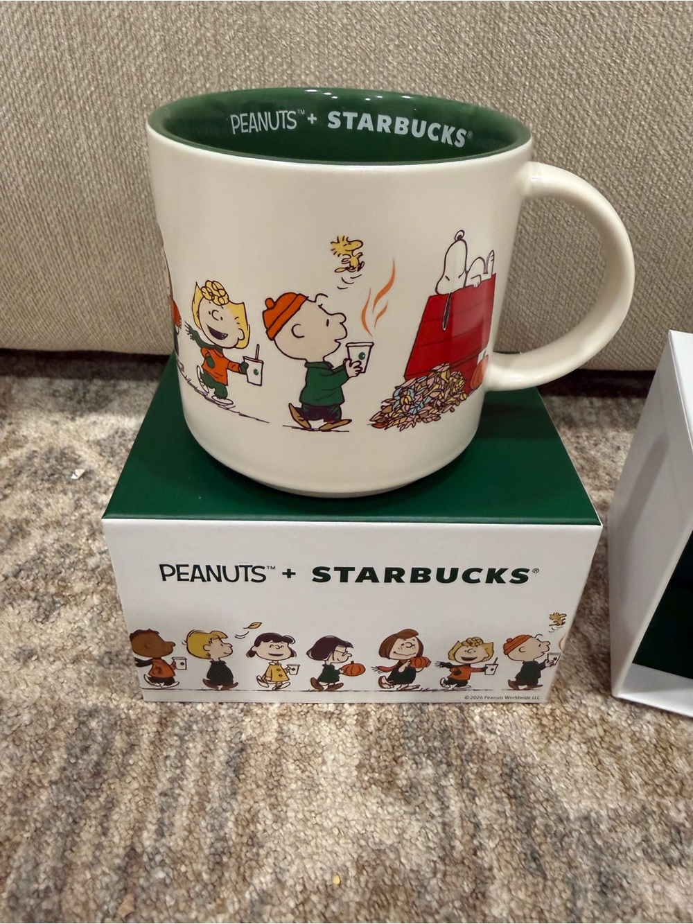 Starbucks Peanuts Mug with Peanuts Characters